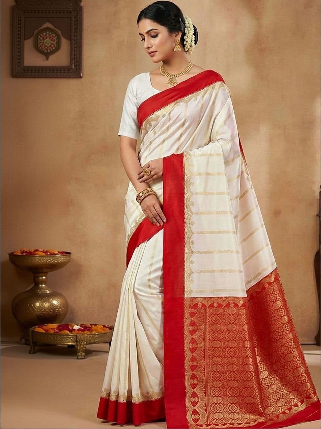 Silk Loomluxe Zari Art Silk Saree - view 1