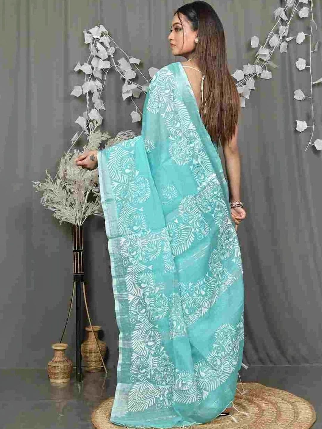 RoyBoni Pure Cotton Taant Saree thumbnail 3