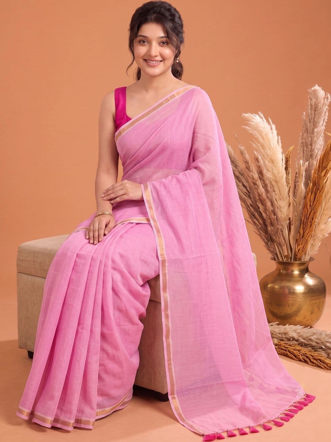 Aparna Zari Pure Cotton Saree thumbnail 4