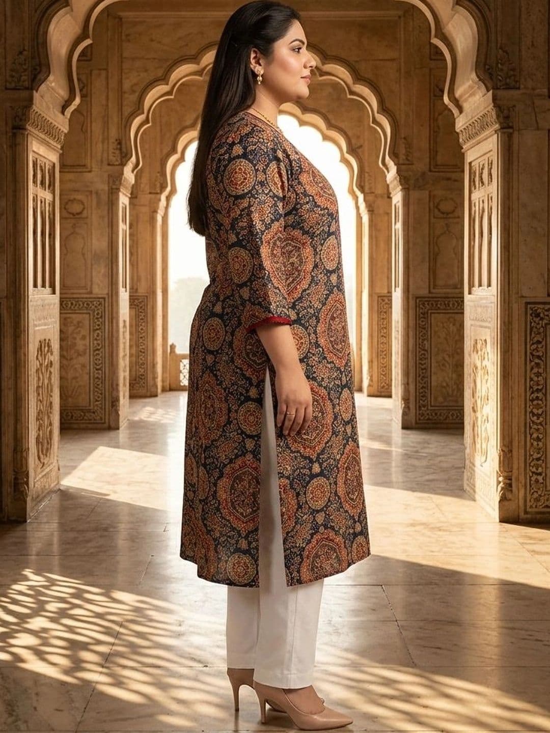 Sztori Women Ethnic Motifs Printed Indie Prints Kurta thumbnail 7