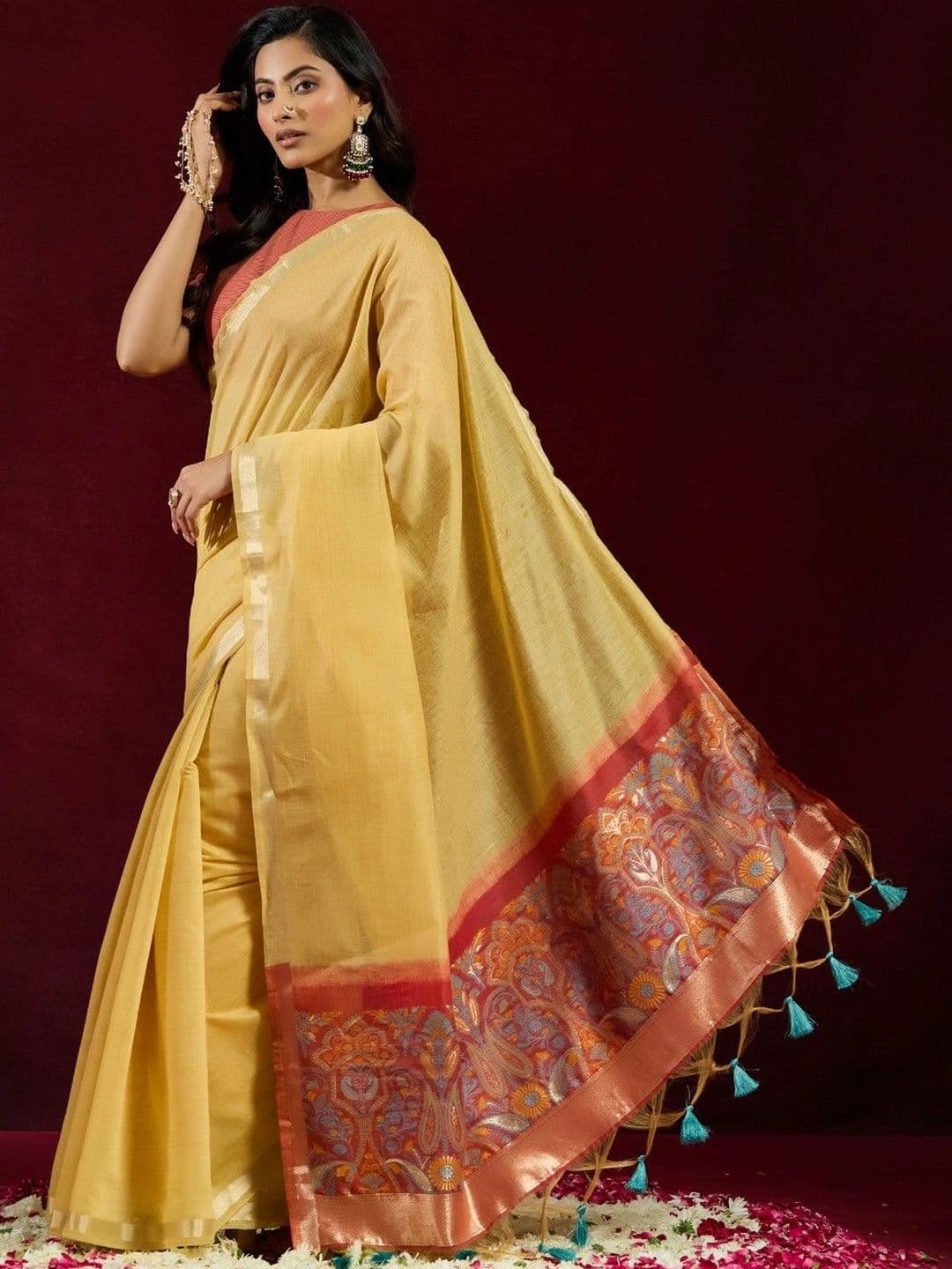 kasee Woven Design Pure Cotton Designer Saree thumbnail 6