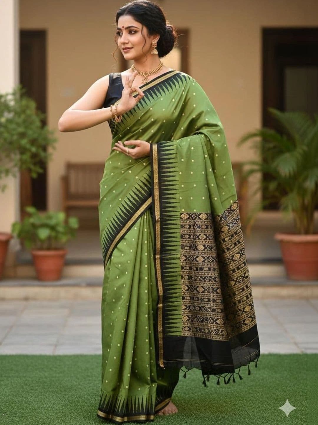 Silk Loomluxe Zari Art Silk Sambalpuri Saree - view 1