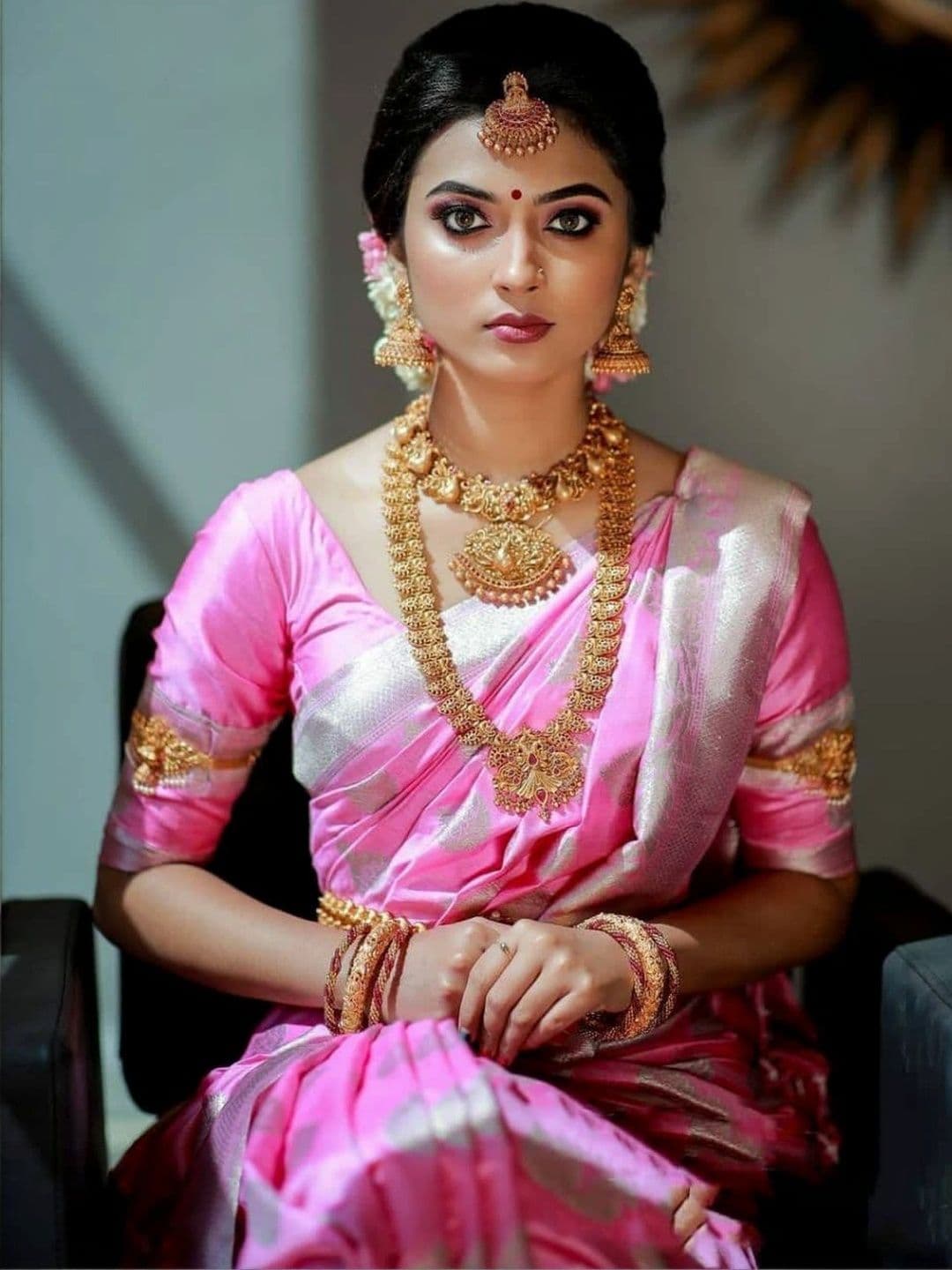 revika Woven Design Zari Art Silk Designer Kanjeevaram Saree thumbnail 3