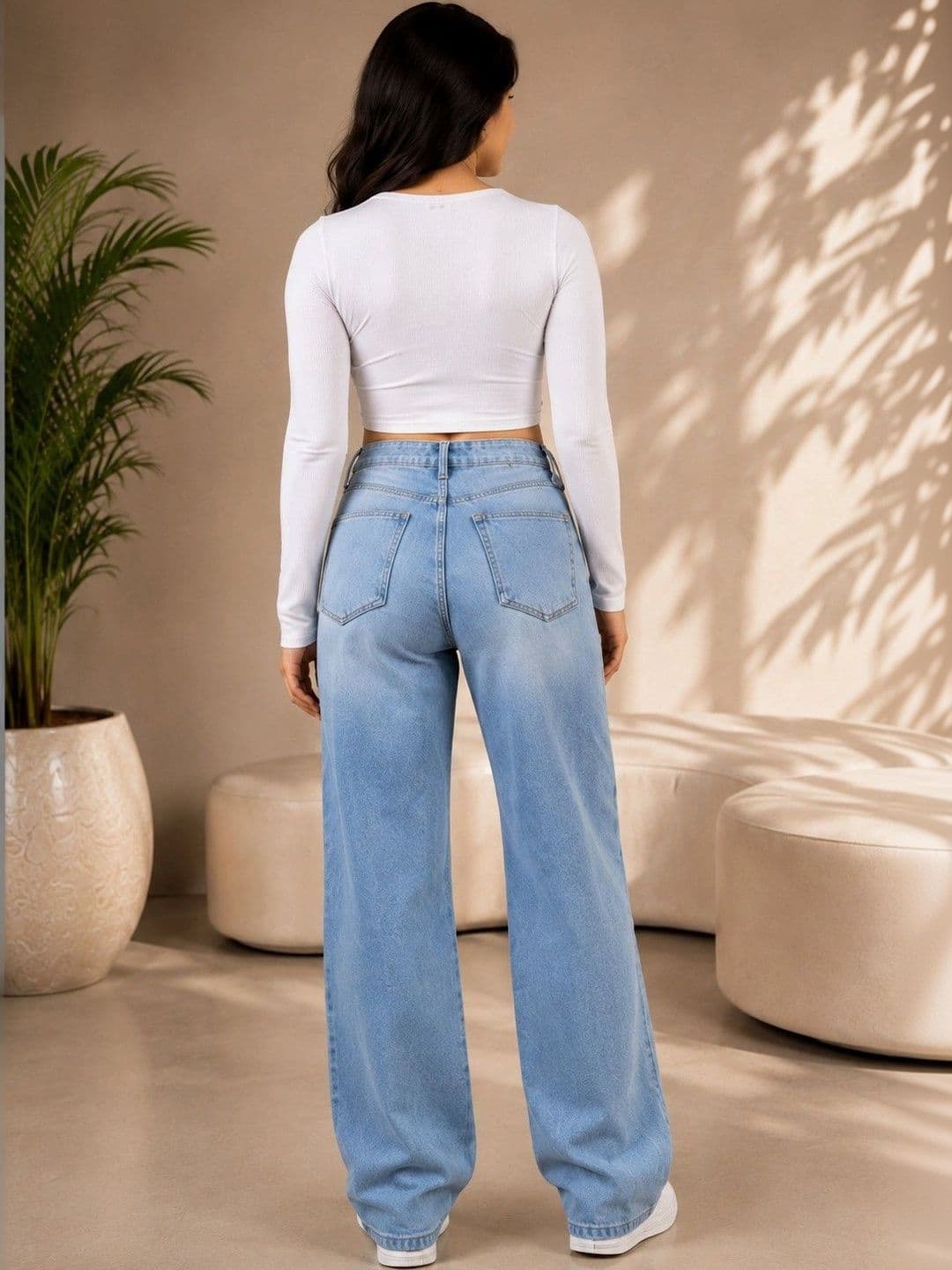 DENIMLOOK Women High-Rise Light Fade Jeans thumbnail 6