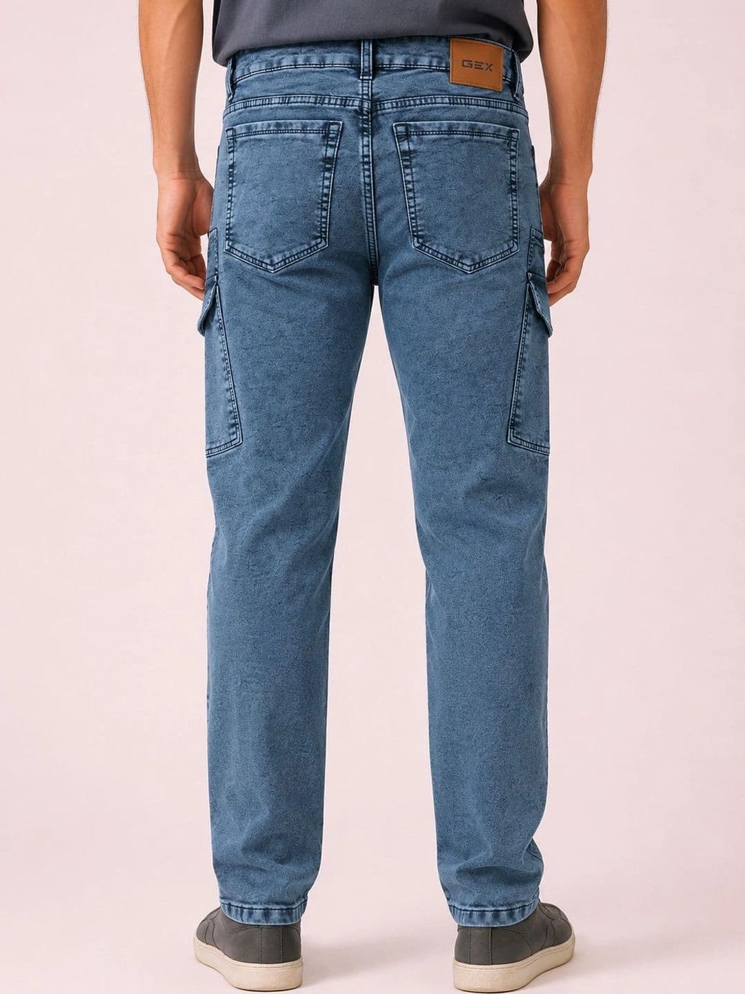 GEX Men Jean Relaxed Fit Mid-Rise Stretchable Jeans thumbnail 6