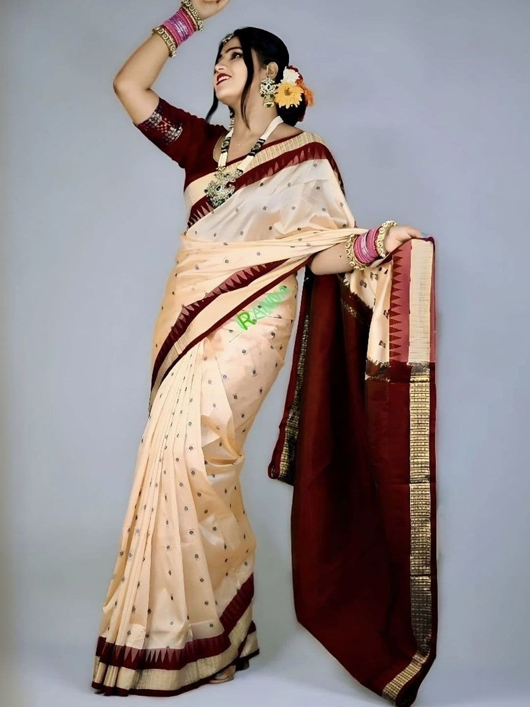 Silk Loomluxe Woven Design Zari Art Silk Sambalpuri Saree thumbnail 2
