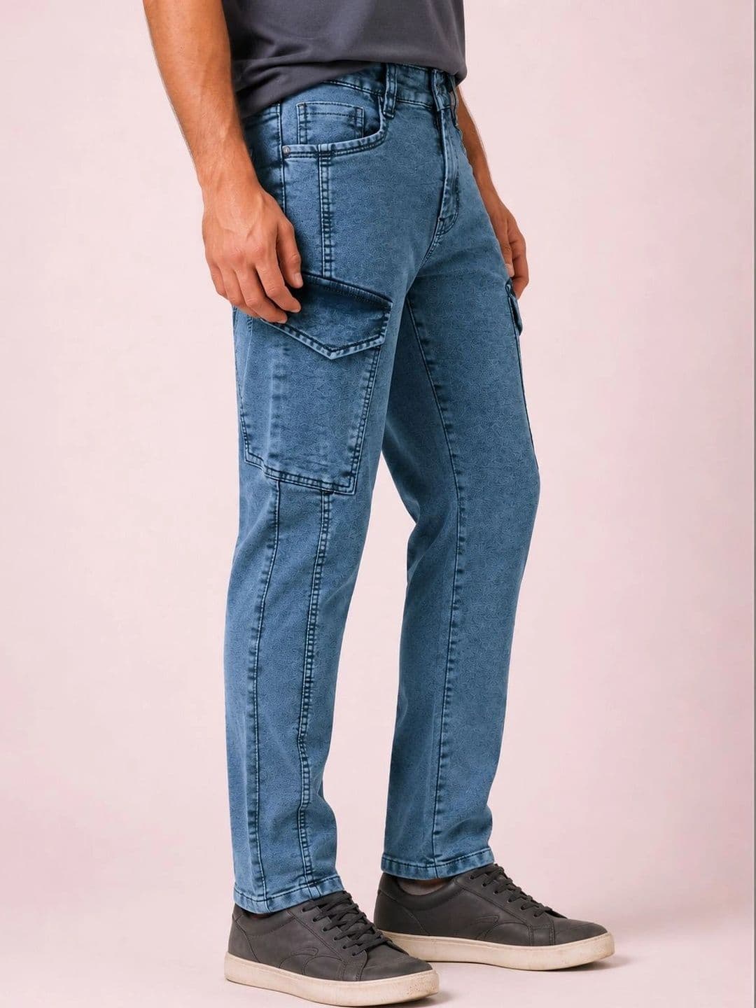 GEX Men Jean Relaxed Fit Mid-Rise Stretchable Jeans thumbnail 4