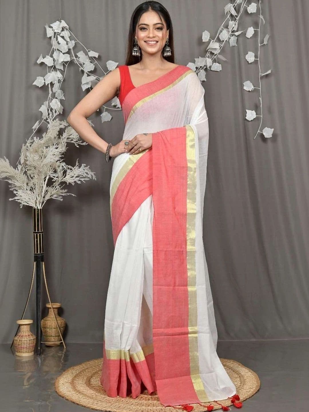 RoyBoni Pure Cotton Taant Saree - view 1