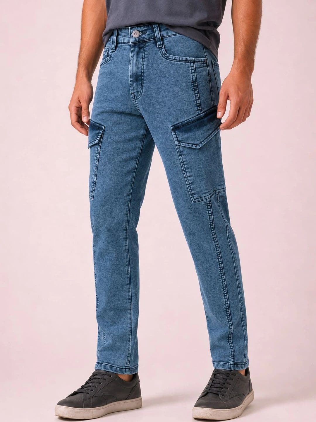 GEX Men Jean Relaxed Fit Mid-Rise Stretchable Jeans thumbnail 5