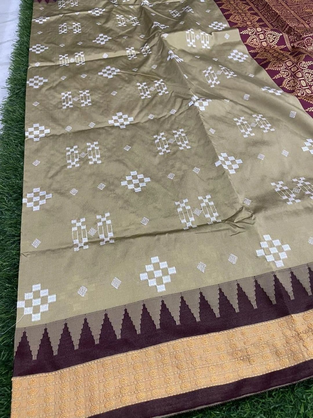 Silk Loomluxe Woven Design Zari Art Silk Sambalpuri Saree thumbnail 6