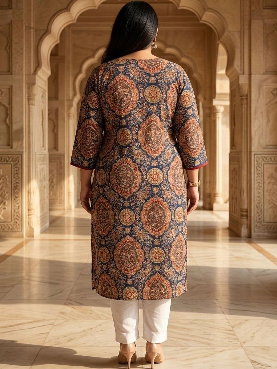 Sztori Women Ethnic Motifs Printed Indie Prints Kurta thumbnail 5