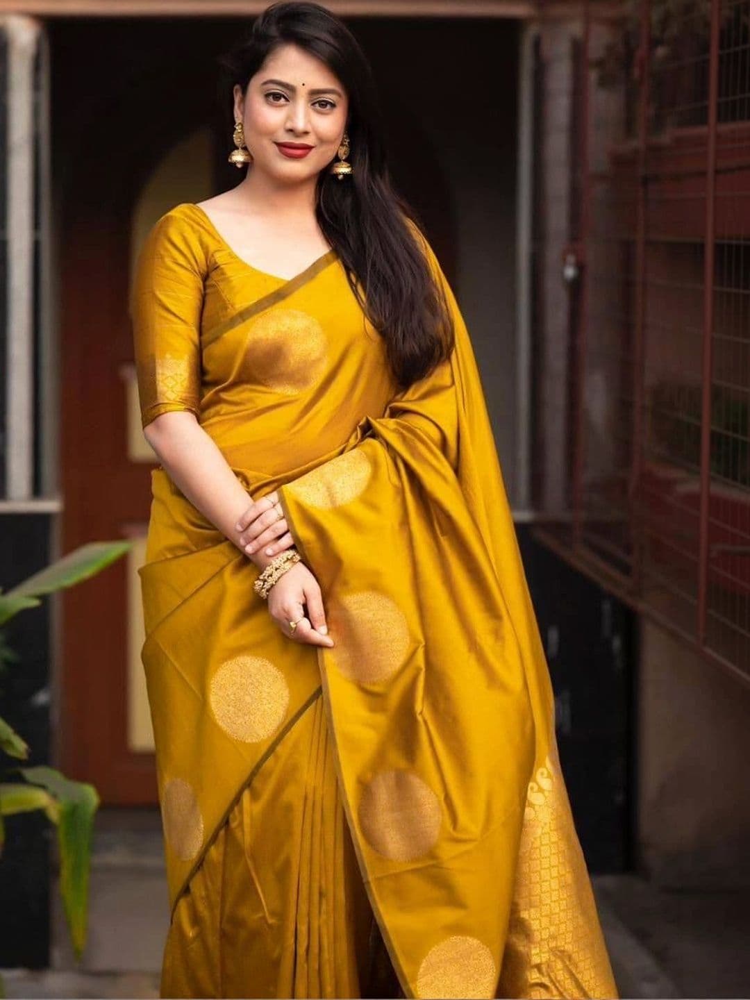 revika Woven Design Zari Art Silk Designer Kanjeevaram Saree thumbnail 4