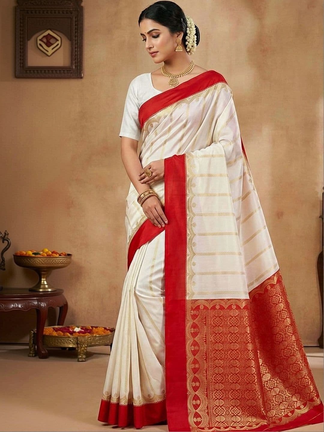 Silk Loomluxe Zari Art Silk Saree - view 1