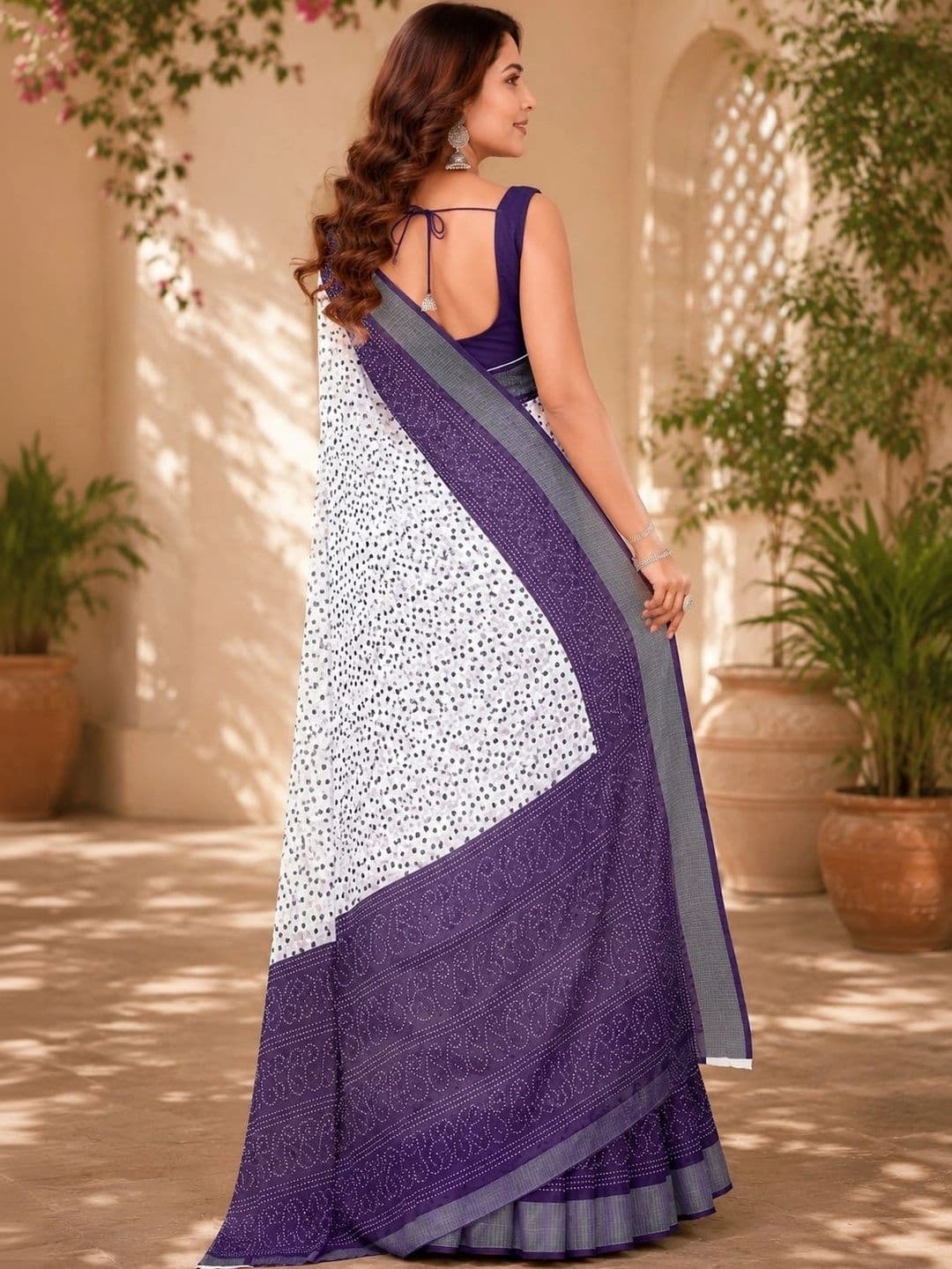 BORAD FASHION Designer Chanderi Saree thumbnail 2