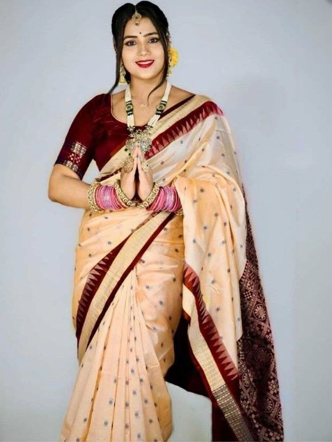 Silk Loomluxe Woven Design Zari Art Silk Sambalpuri Saree thumbnail 5
