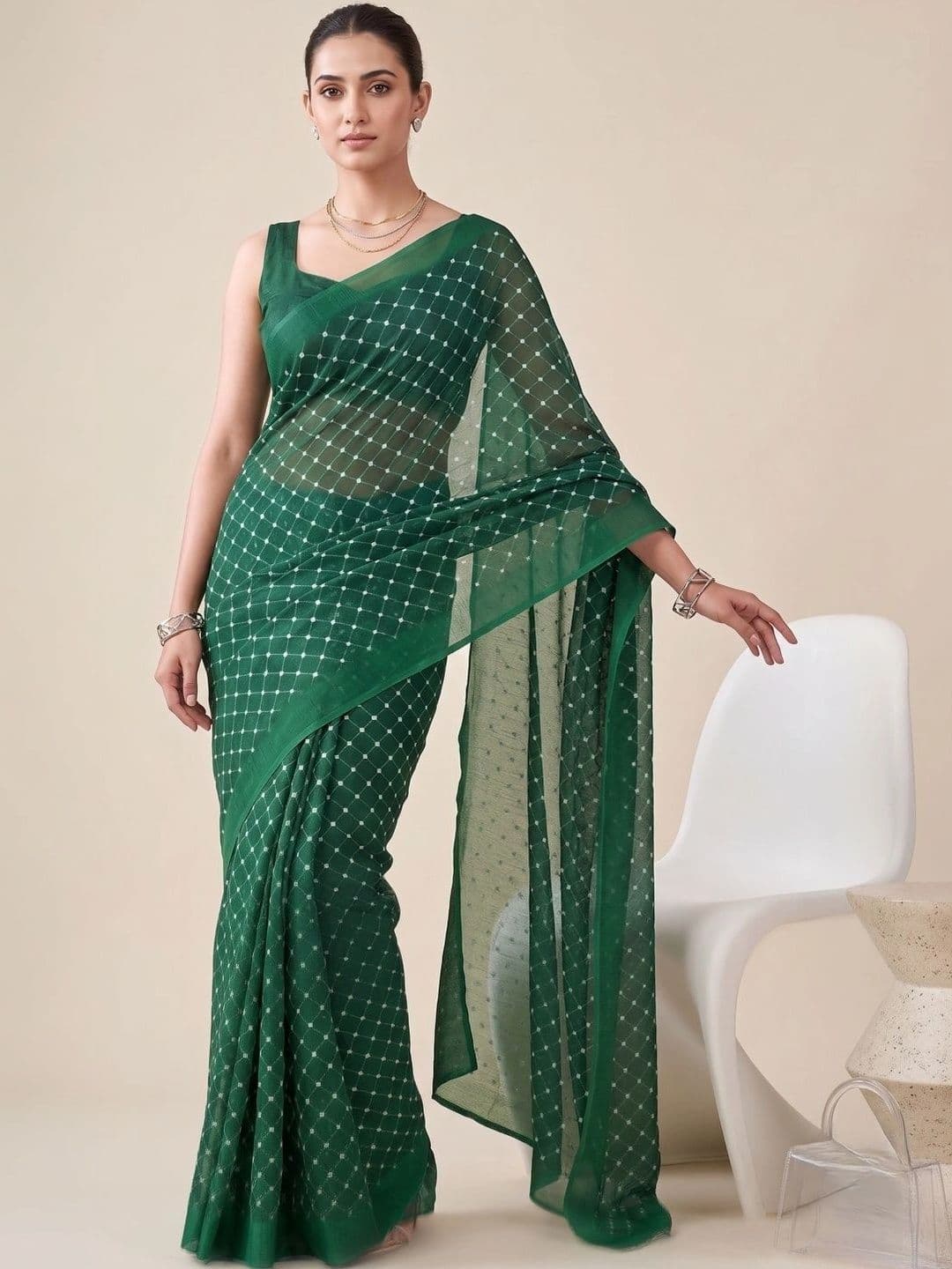 BORAD FASHION Woven Design Designer Chanderi Saree thumbnail 2