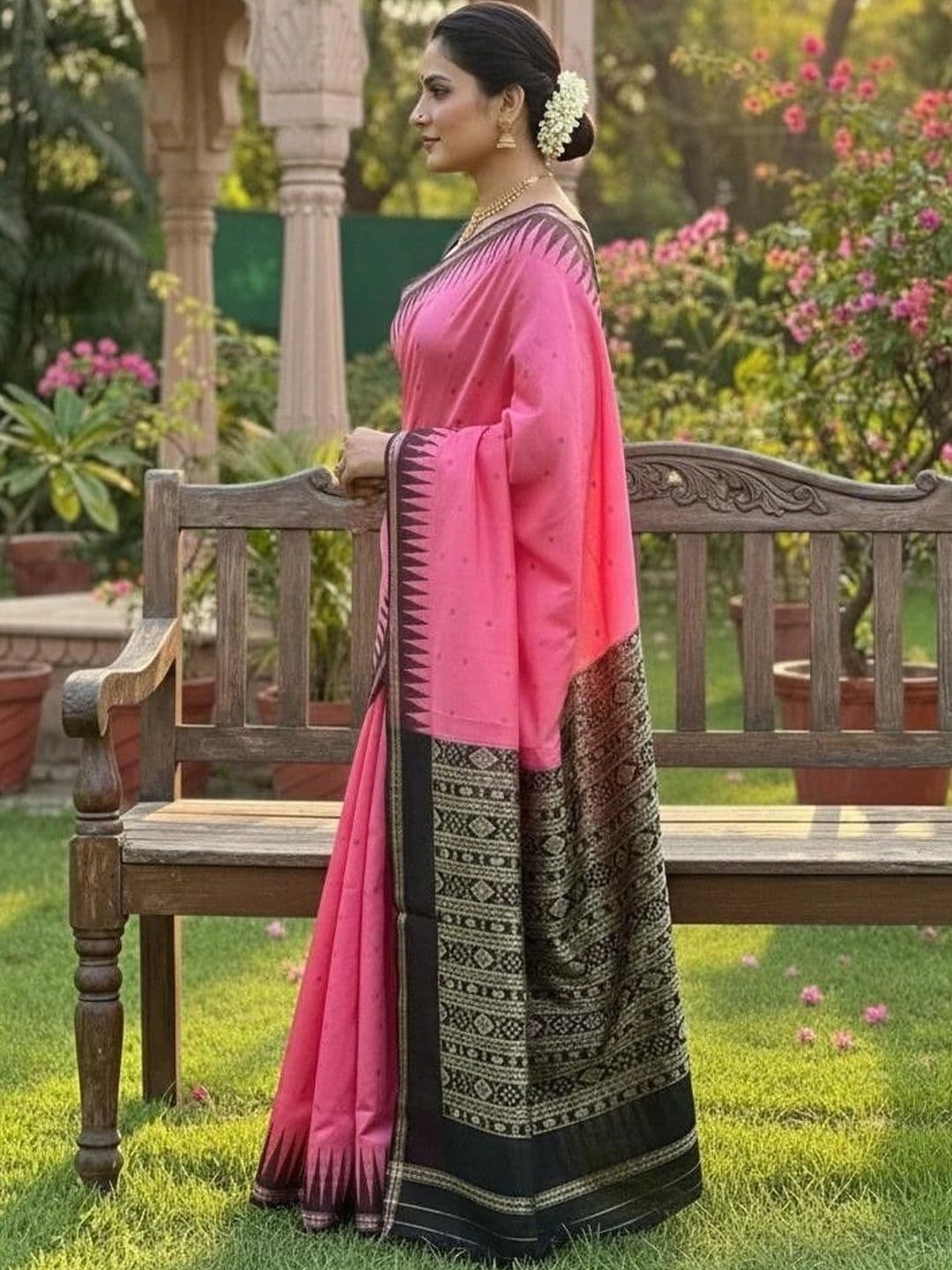 Silk Loomluxe Art Silk Sambalpuri Saree thumbnail 7