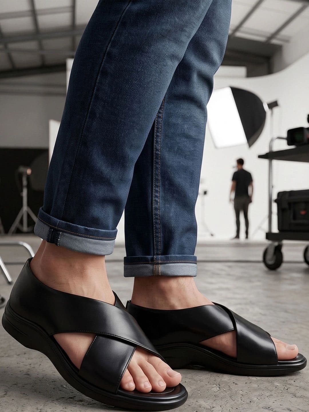 HikBi Men Leather Shoe-Style Sandals thumbnail 3