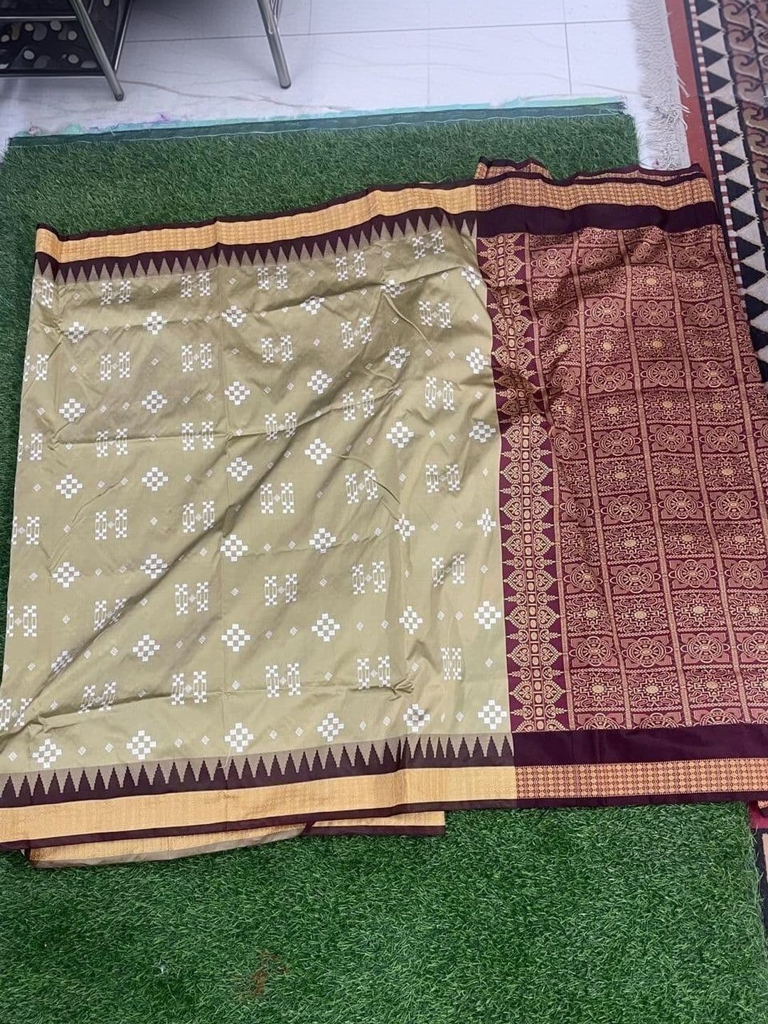 Silk Loomluxe Woven Design Zari Art Silk Sambalpuri Saree thumbnail 4
