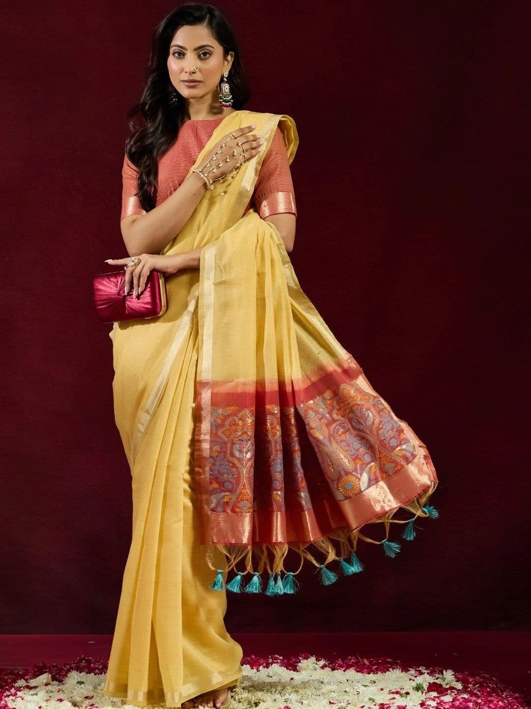 kasee Woven Design Pure Cotton Designer Saree - view 1