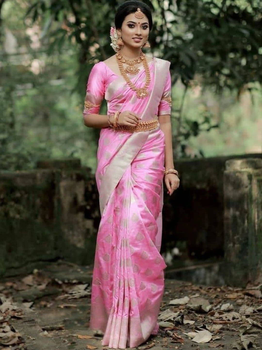 revika Woven Design Zari Art Silk Designer Kanjeevaram Saree - view 1