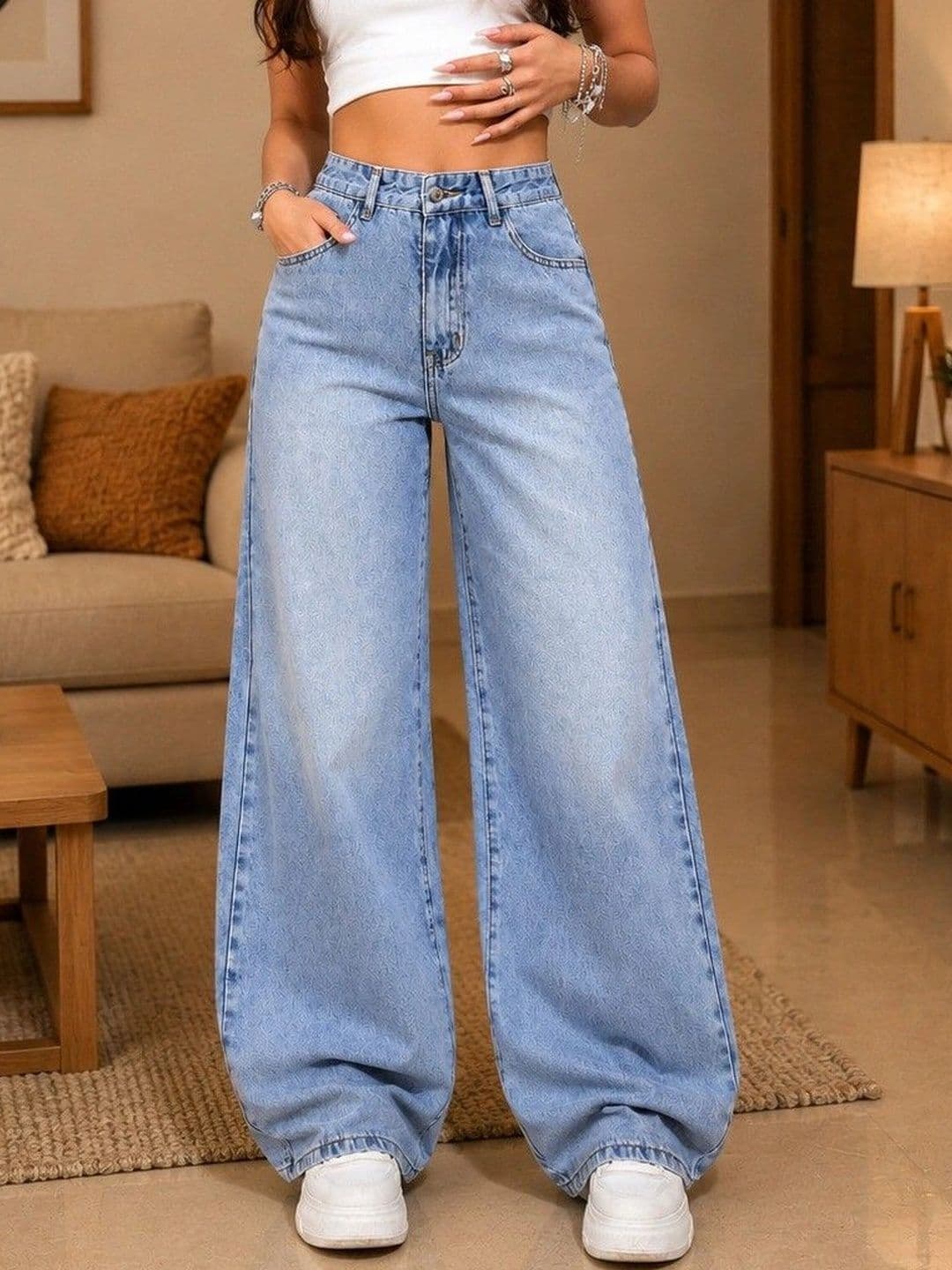 DENIMLOOK Women High-Rise Light Fade Jeans - view 1