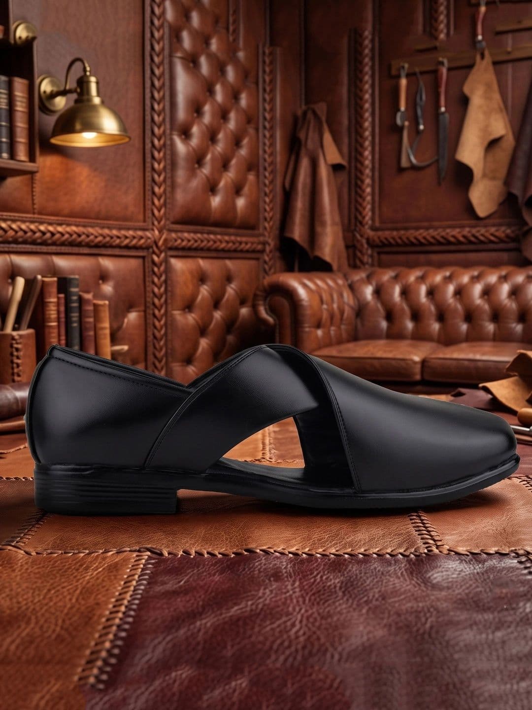 HikBi Men Ethnic Leather Shoe-Style Sandals - view 1