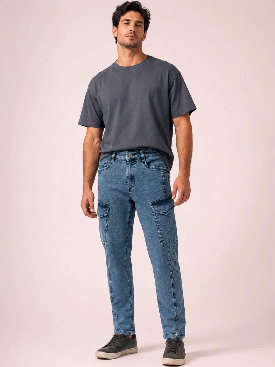 GEX Men Jean Relaxed Fit Mid-Rise Stretchable Jeans thumbnail 2