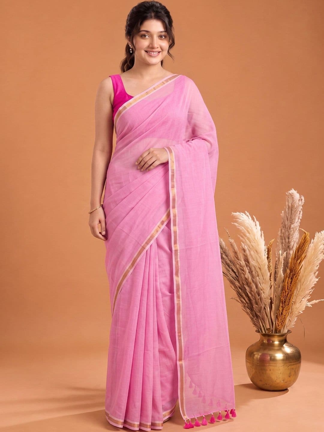 Aparna Zari Pure Cotton Saree - view 1