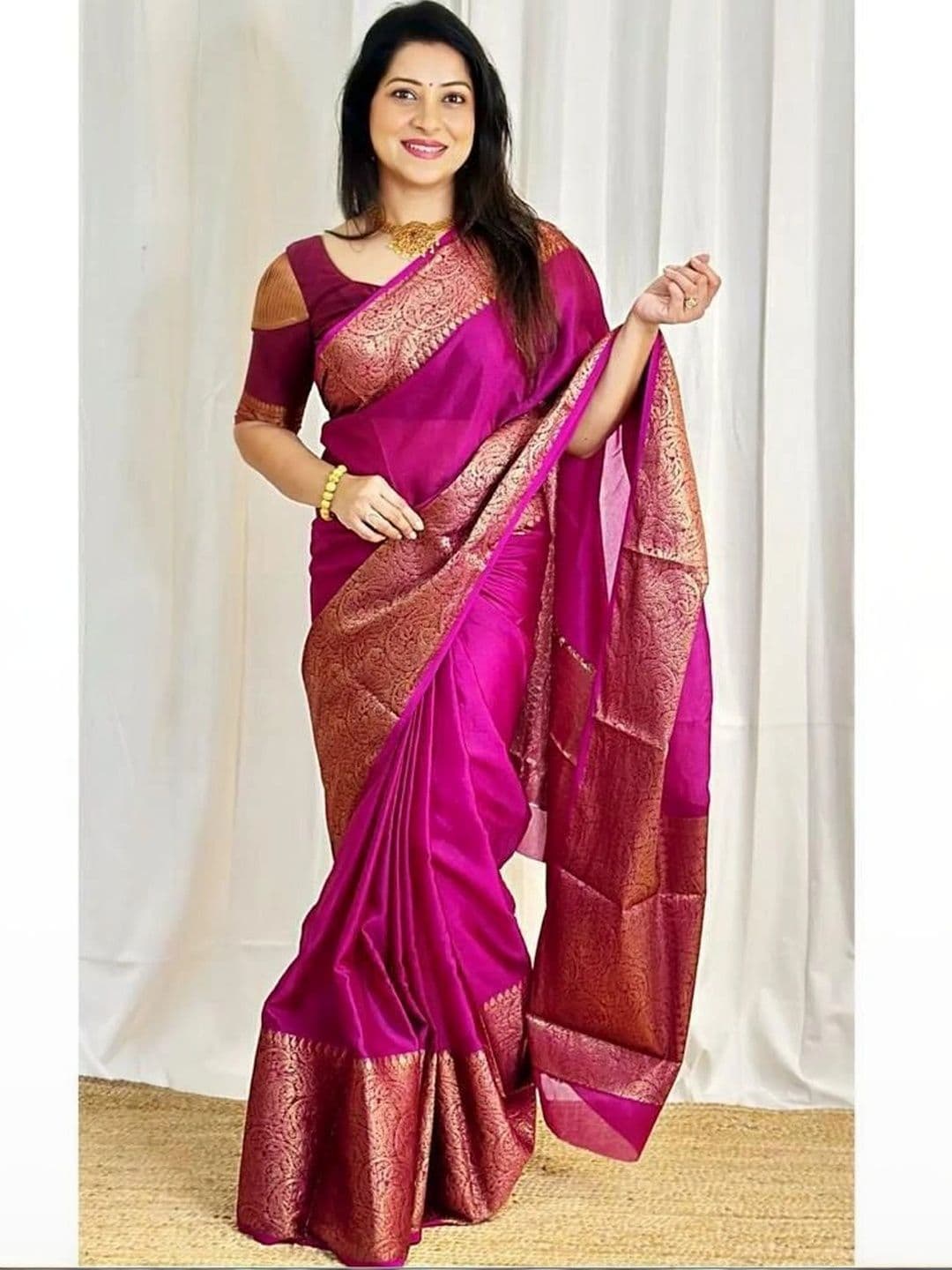 revika Woven Design Art Silk Designer Kanjeevaram Saree - view 1