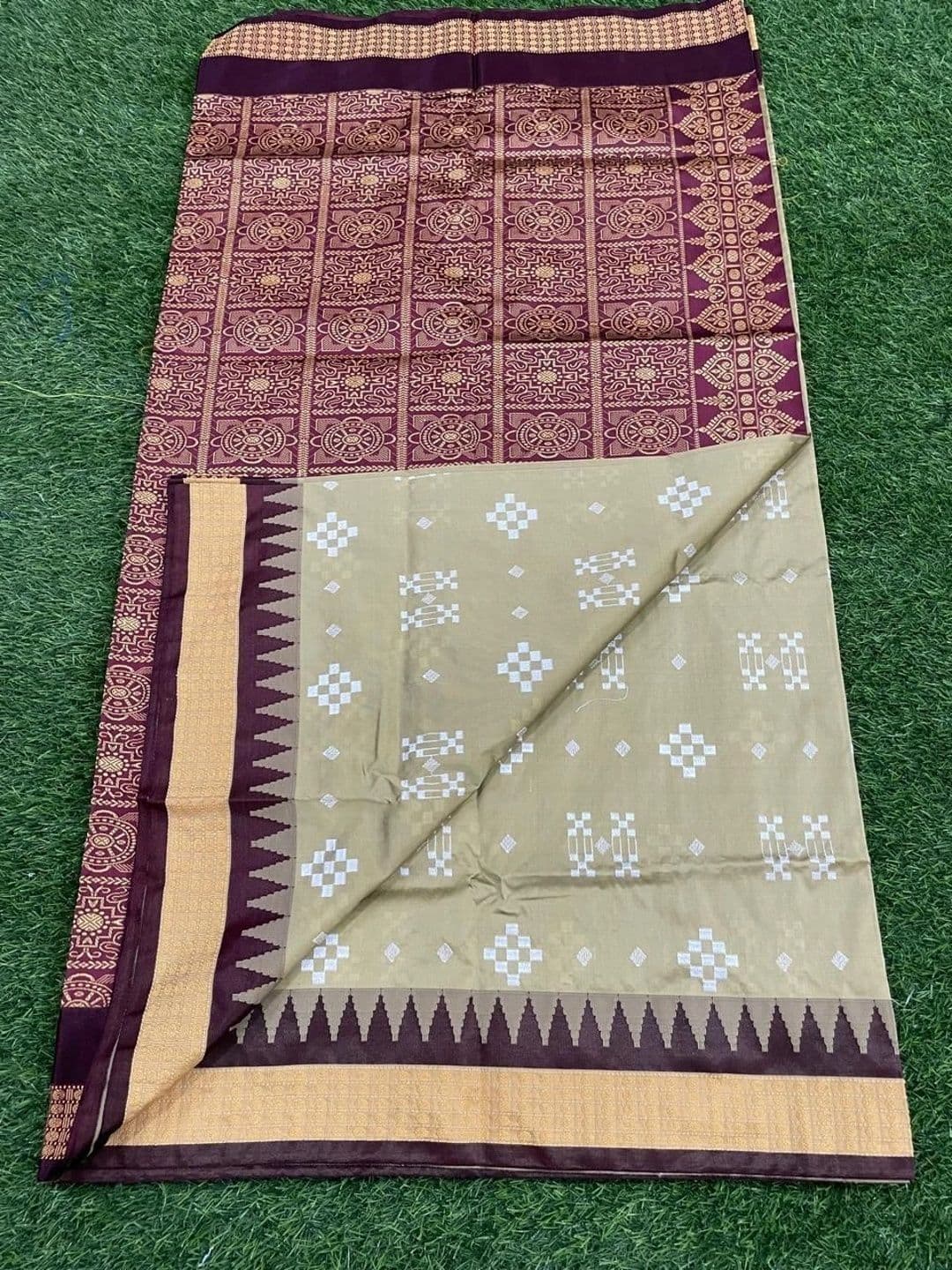 Silk Loomluxe Woven Design Zari Art Silk Sambalpuri Saree thumbnail 2