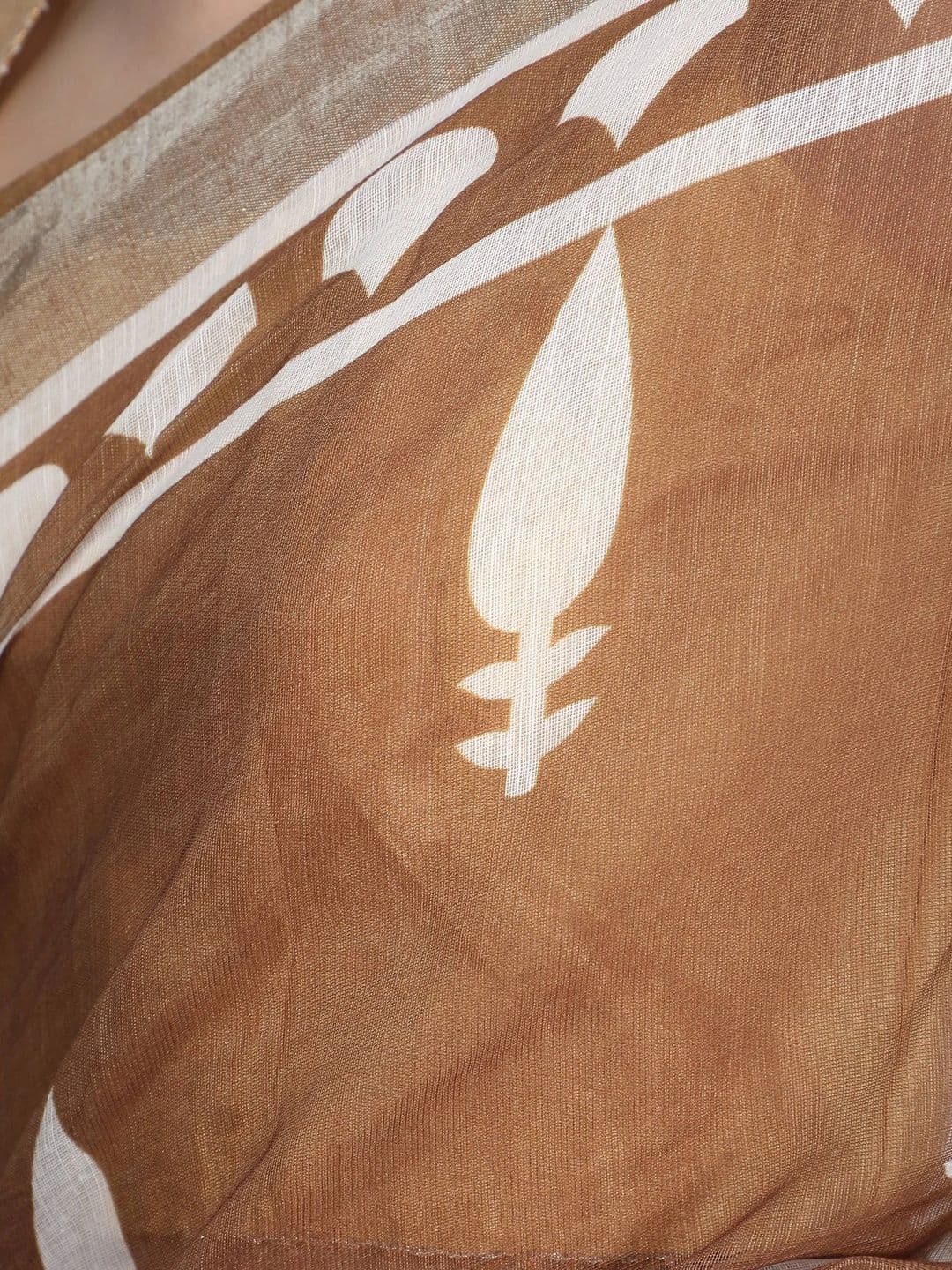 Tantvi By Prakuviri Linen Blend Saree thumbnail 4