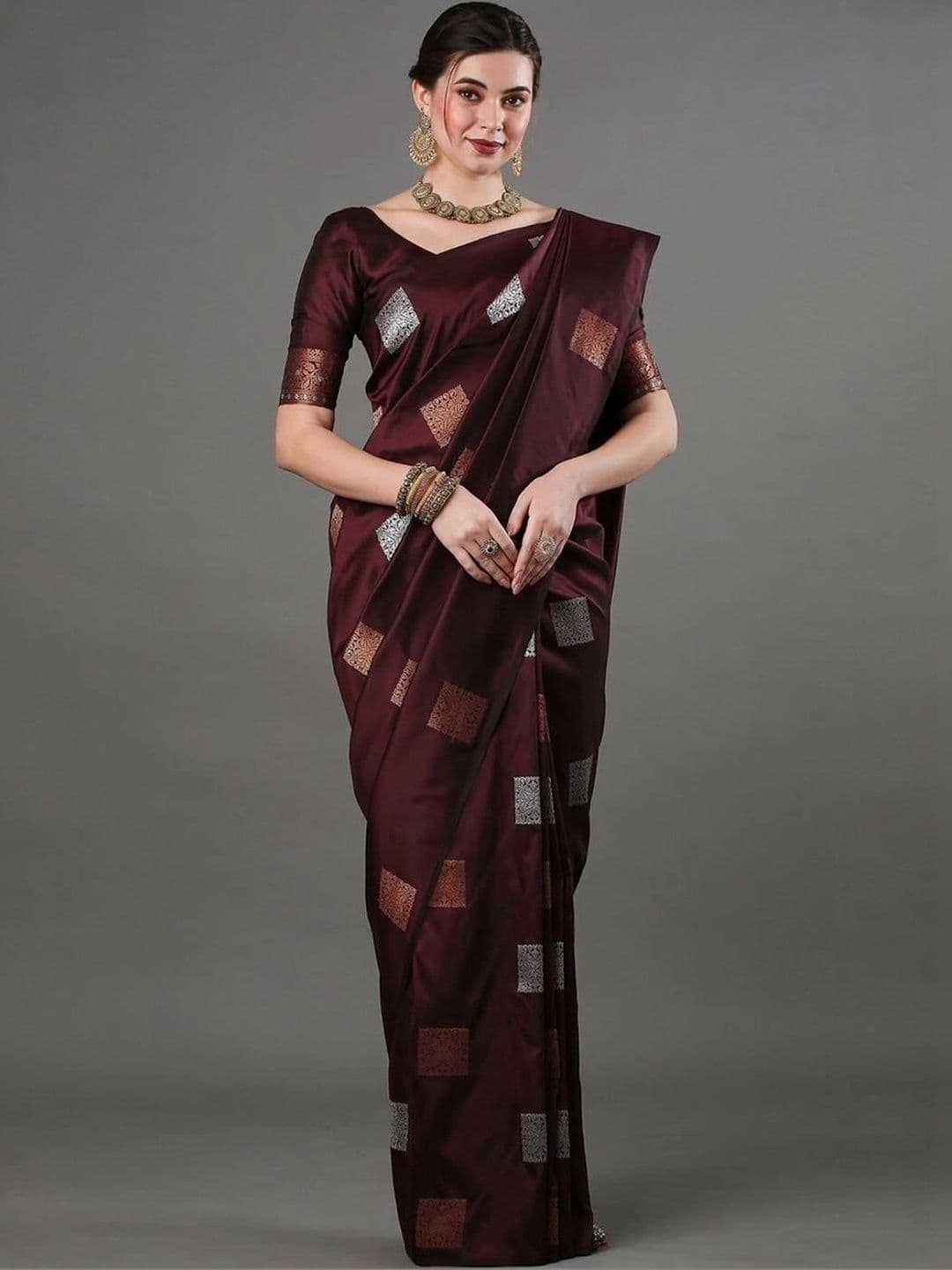 revika Woven Design Zari Art Silk Designer Kanjeevaram Saree - view 1