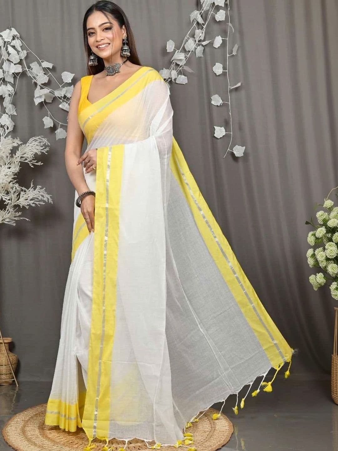 RoyBoni Pure Cotton Taant Saree thumbnail 5
