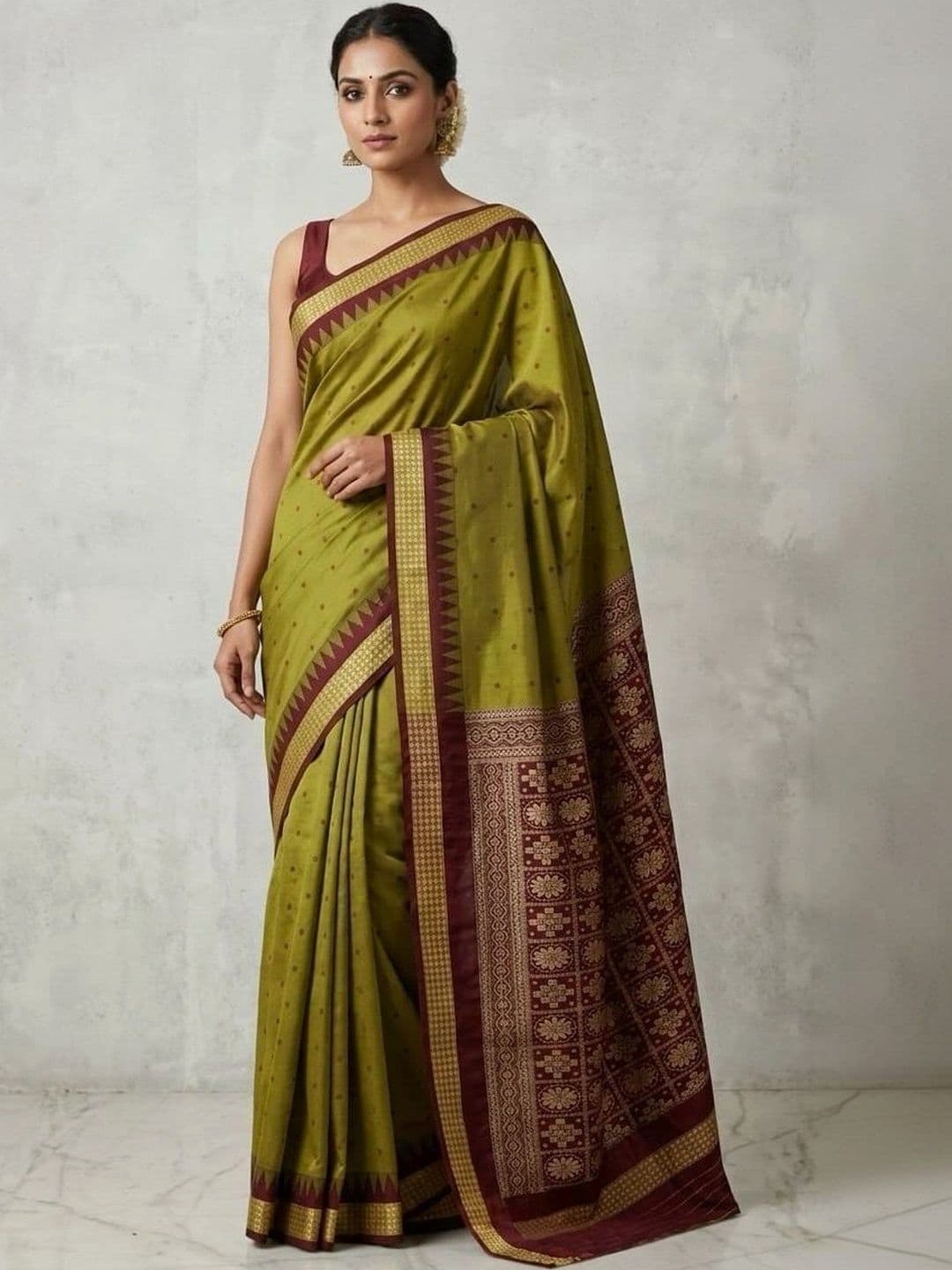 Silk Loomluxe Women Woven Design Zari Art Silk Sambalpuri Saree thumbnail 3