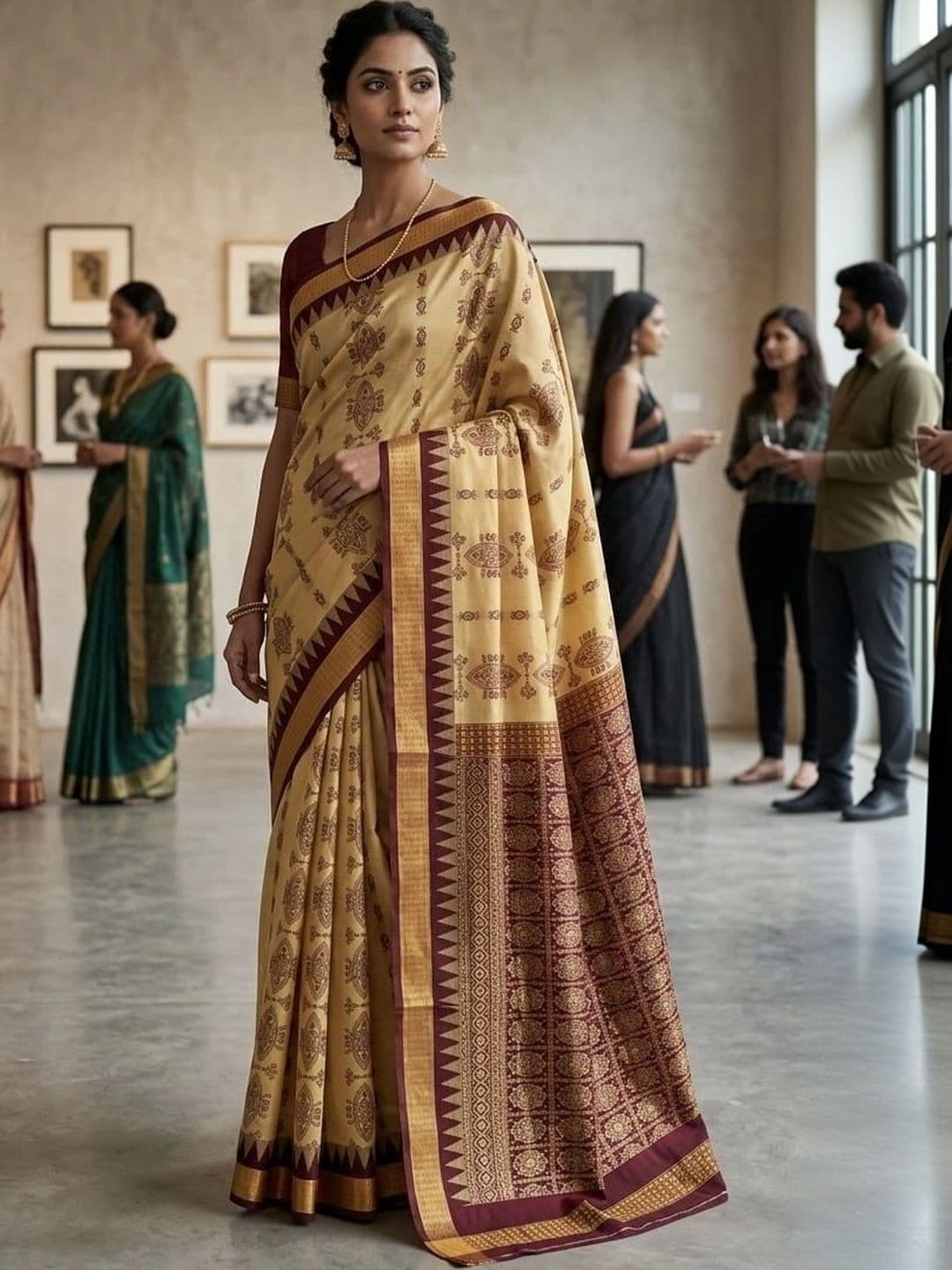 Silk Loomluxe Art Silk Sambalpuri Saree thumbnail 4