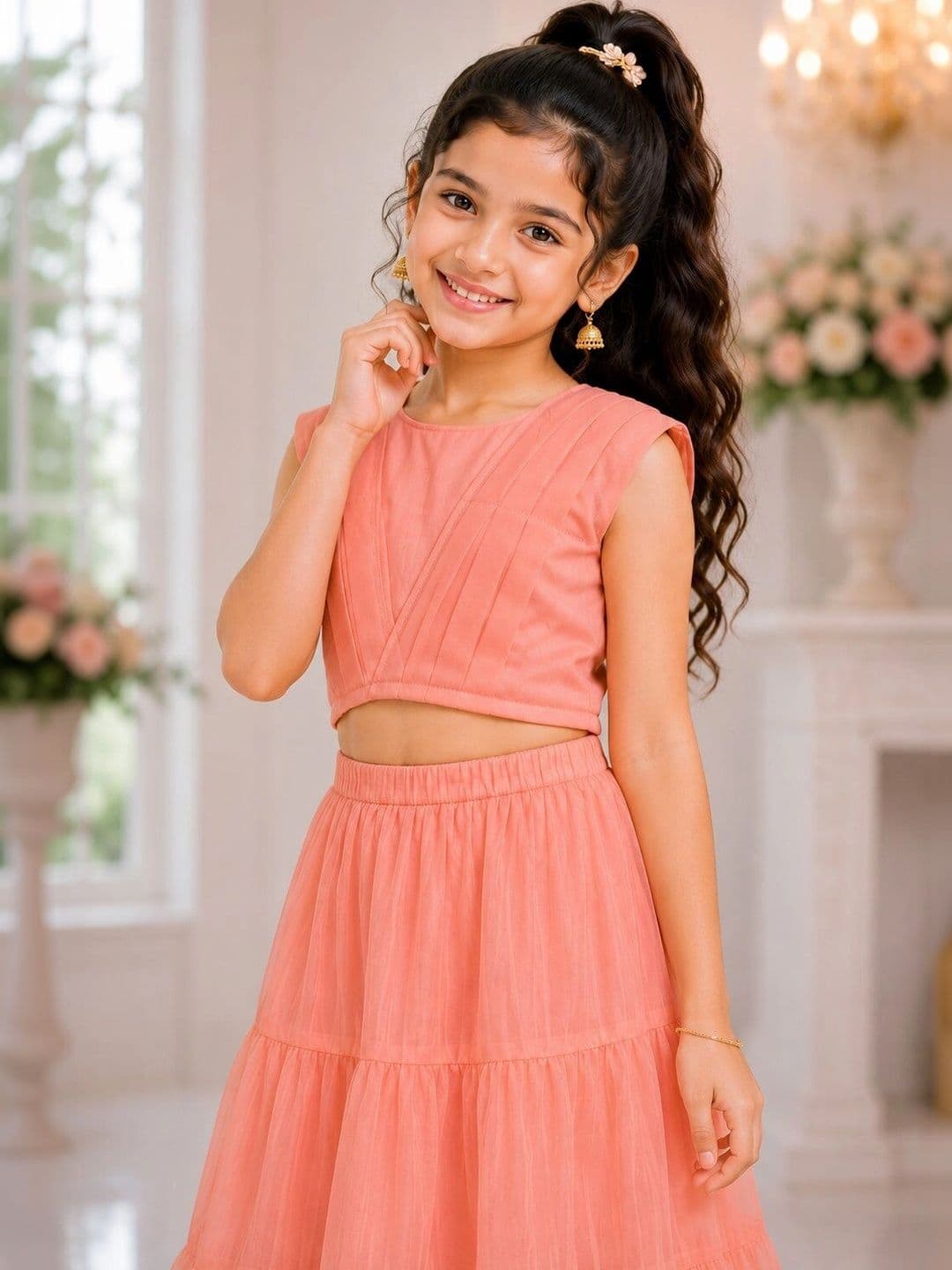 BAESD Girls Ready to Wear Lehenga & Blouse With Dupatta thumbnail 3