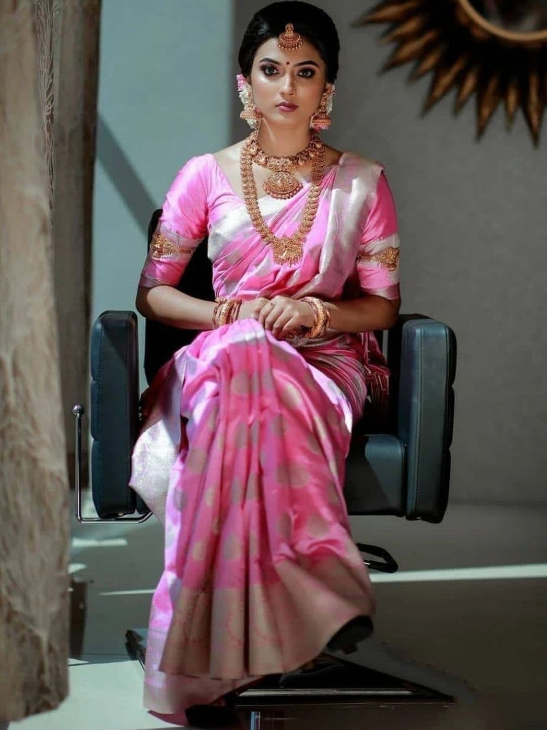 revika Woven Design Zari Art Silk Designer Kanjeevaram Saree thumbnail 2