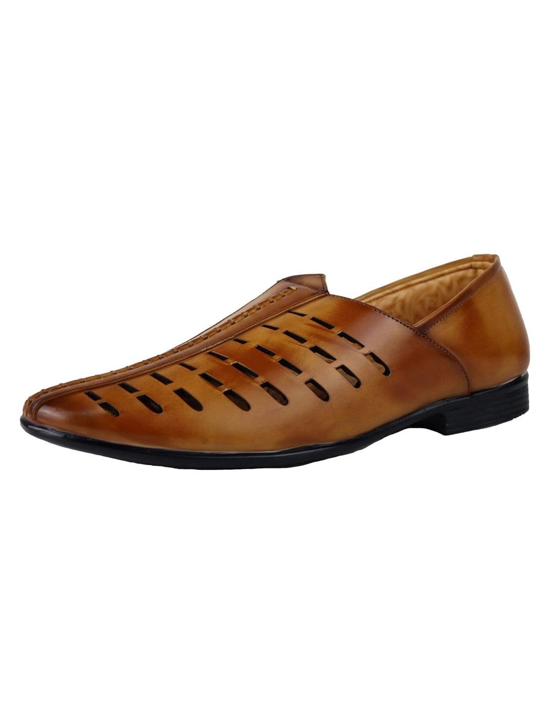 HikBi Men Ethnic Leather Shoe-Style Sandals thumbnail 4