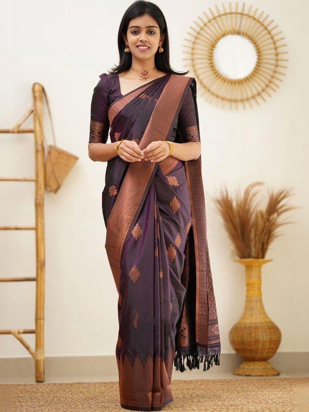 revika Woven Design Art Silk Designer Kanjeevaram Saree - view 1