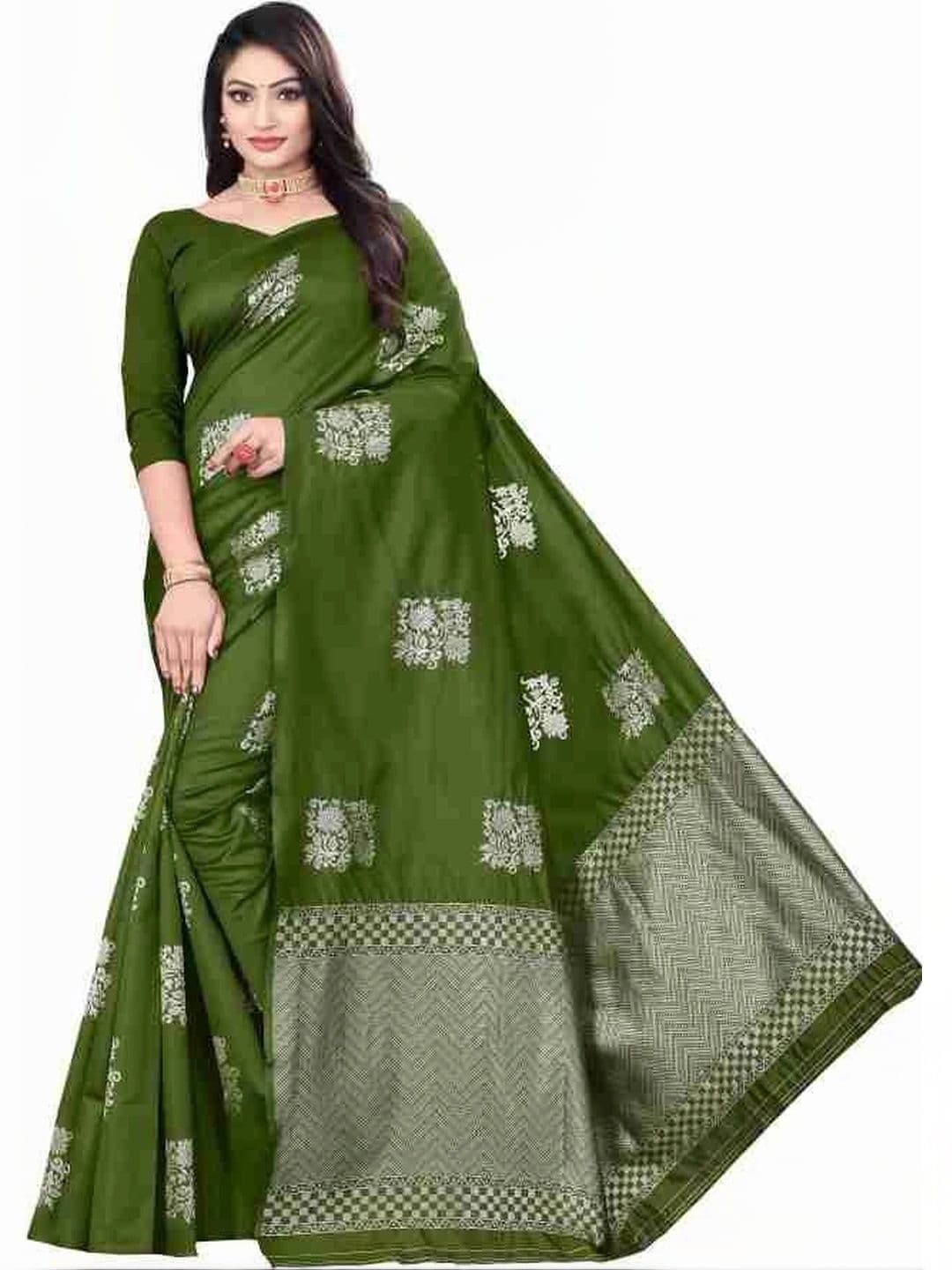 revika Woven Design Zari Art Silk Designer Kanjeevaram Saree - view 1