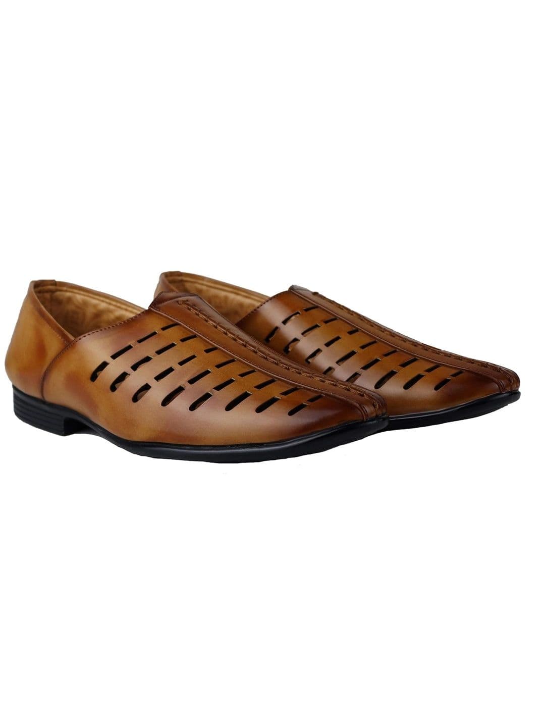 HikBi Men Ethnic Leather Shoe-Style Sandals thumbnail 3