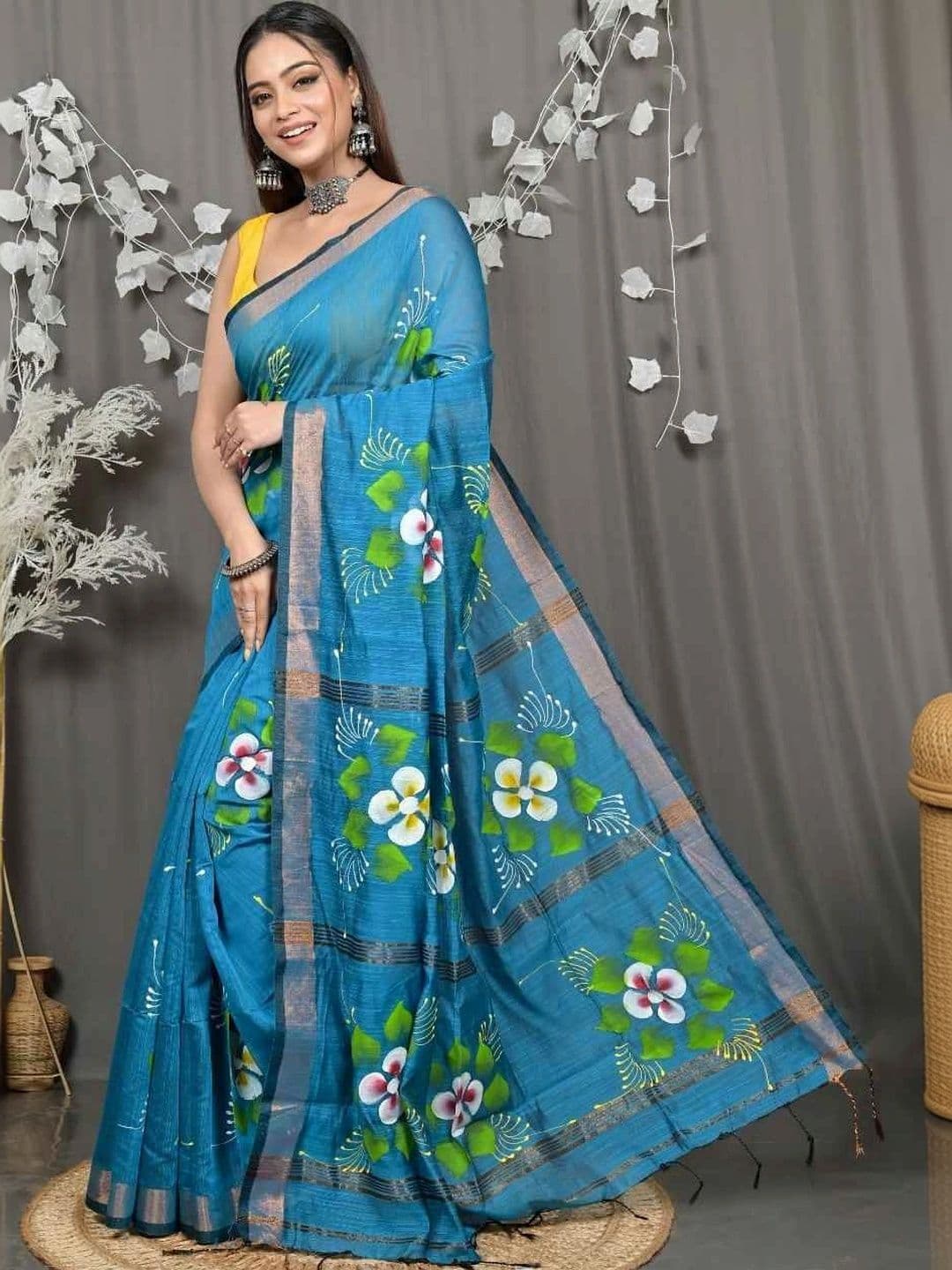 RoyBoni Pure Cotton Taant Saree thumbnail 2