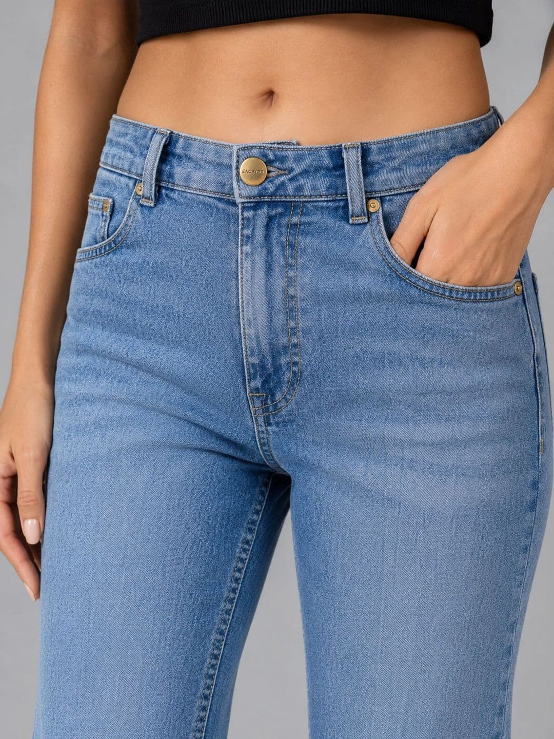 Encrypt Women Bootcut Mid-Rise Jeans thumbnail 2