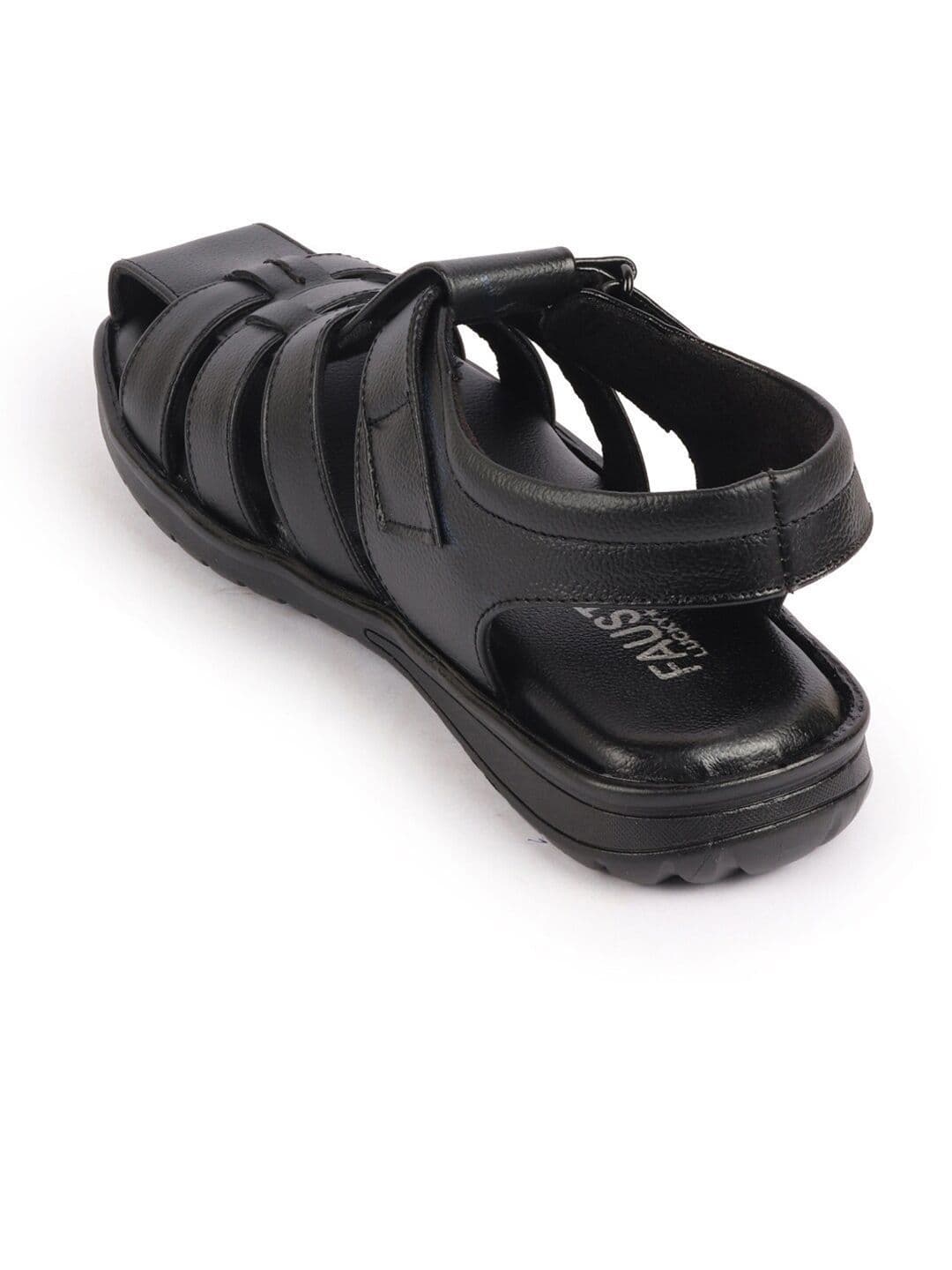 FAUSTO Men Textured Leather Fisherman Sandals thumbnail 4