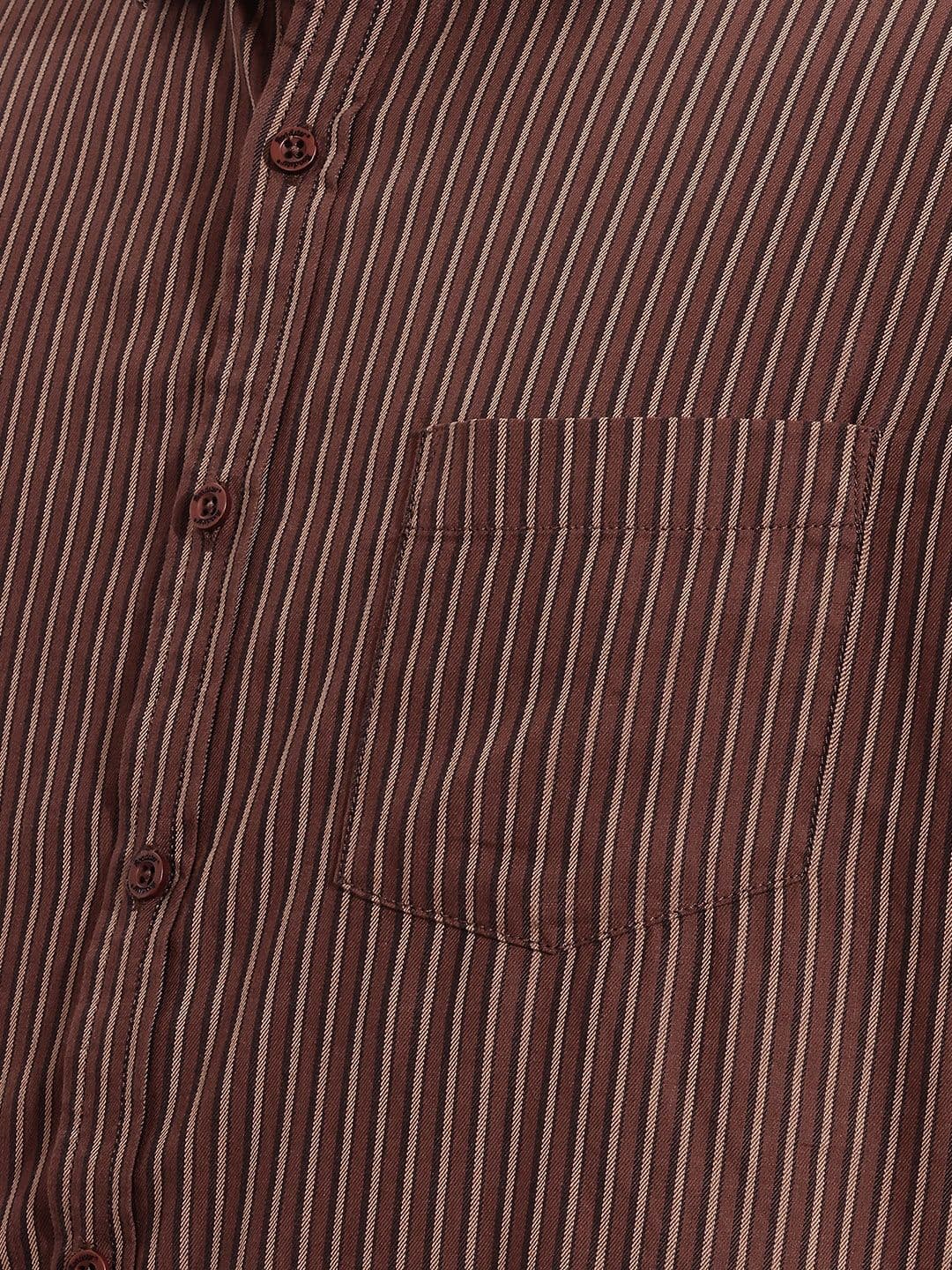 Roadster Life Co. Soft Touch Striped Casual Shirt thumbnail 2