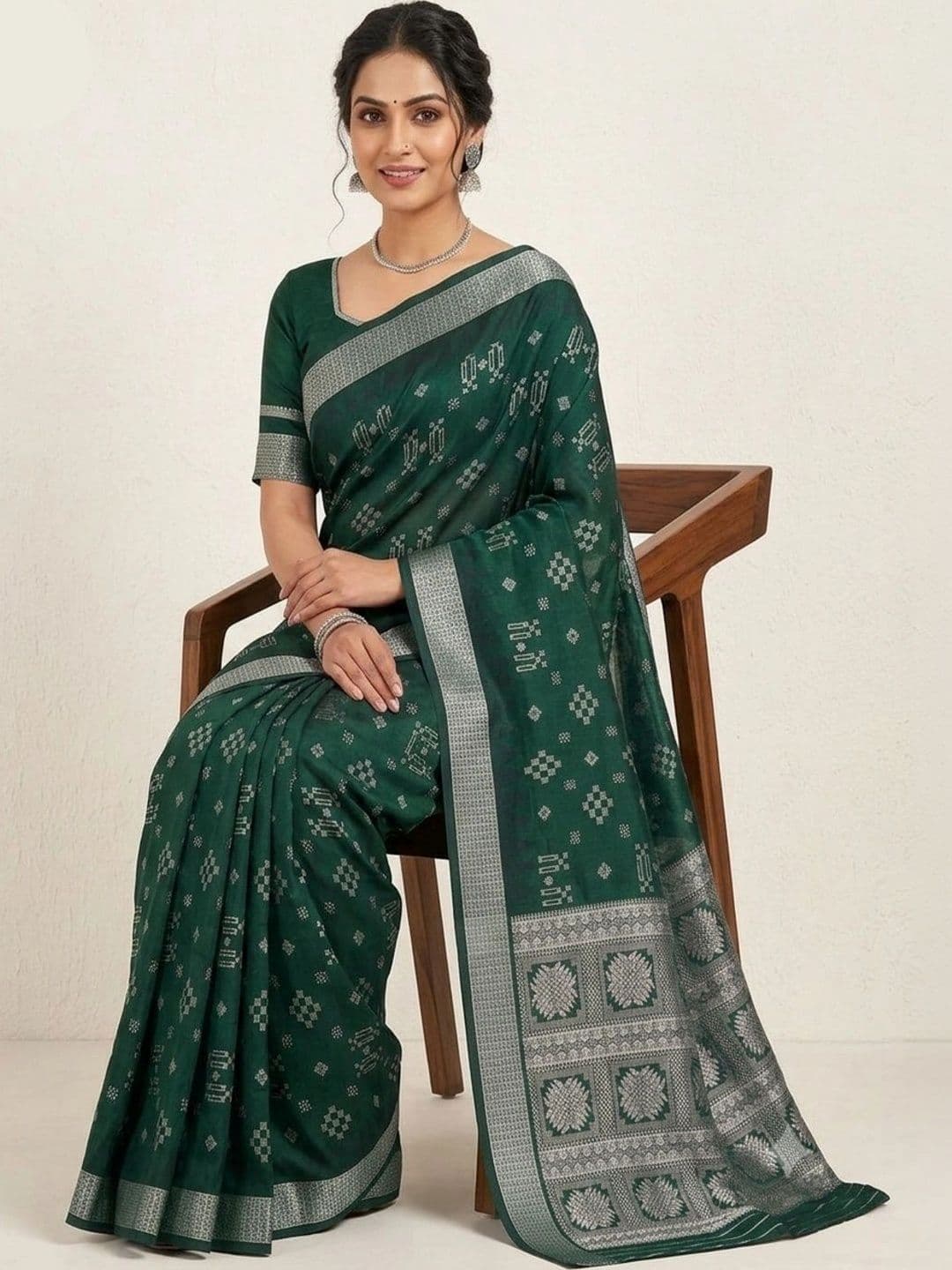 SHOPSILK Woven Design Zari Art Silk Sambalpuri Saree thumbnail 3