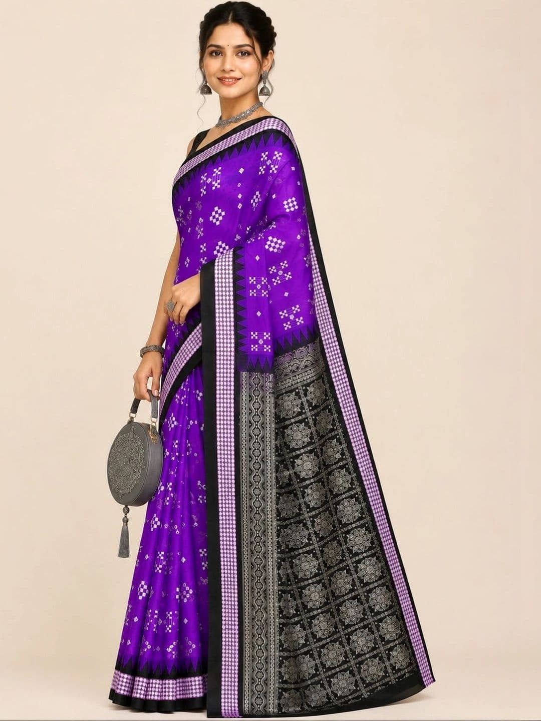 SHOPSILK Art Silk Sambalpuri Saree thumbnail 4