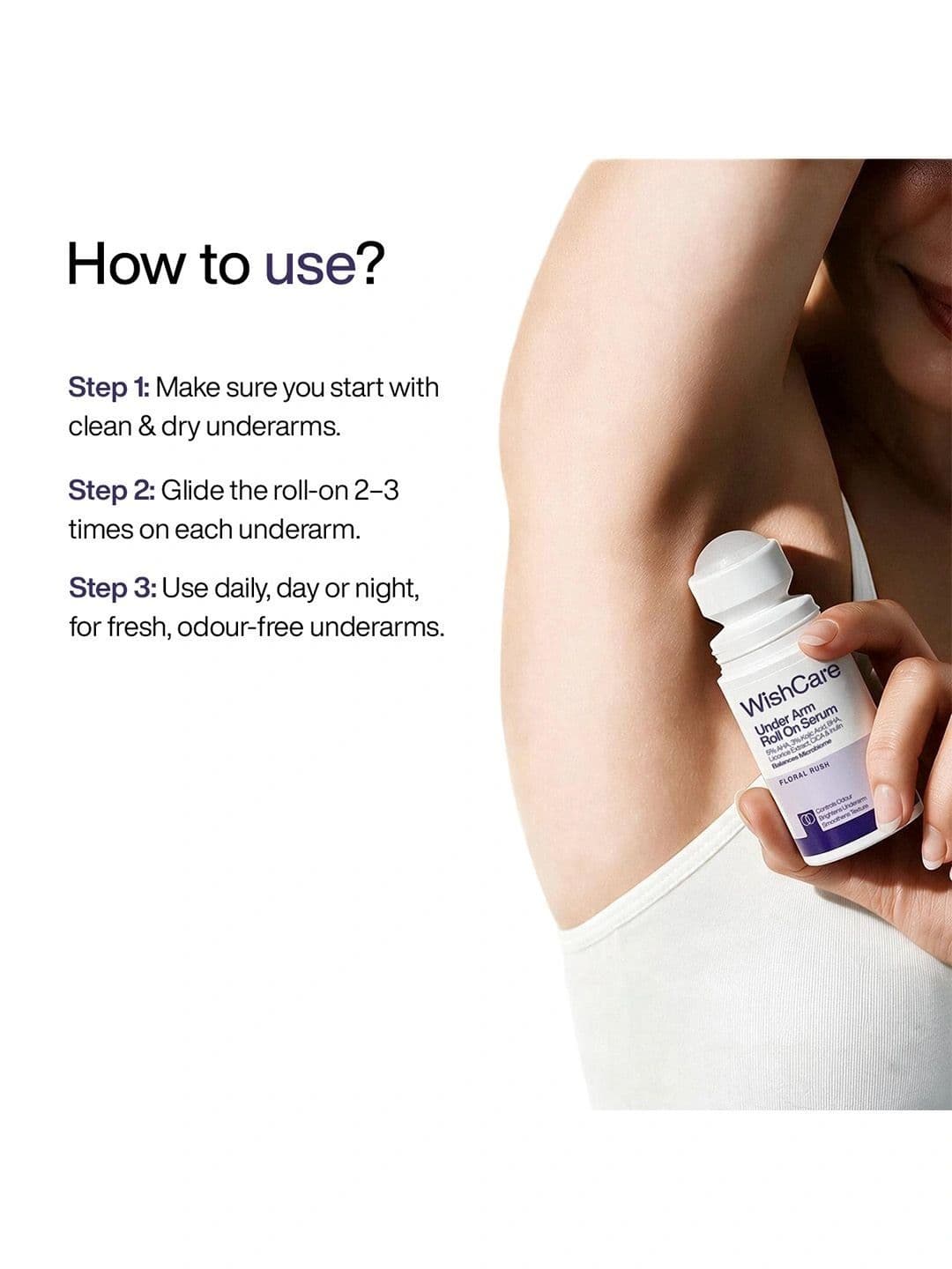 WishCare Underarm Roll On -Floral - 50 ml thumbnail 4