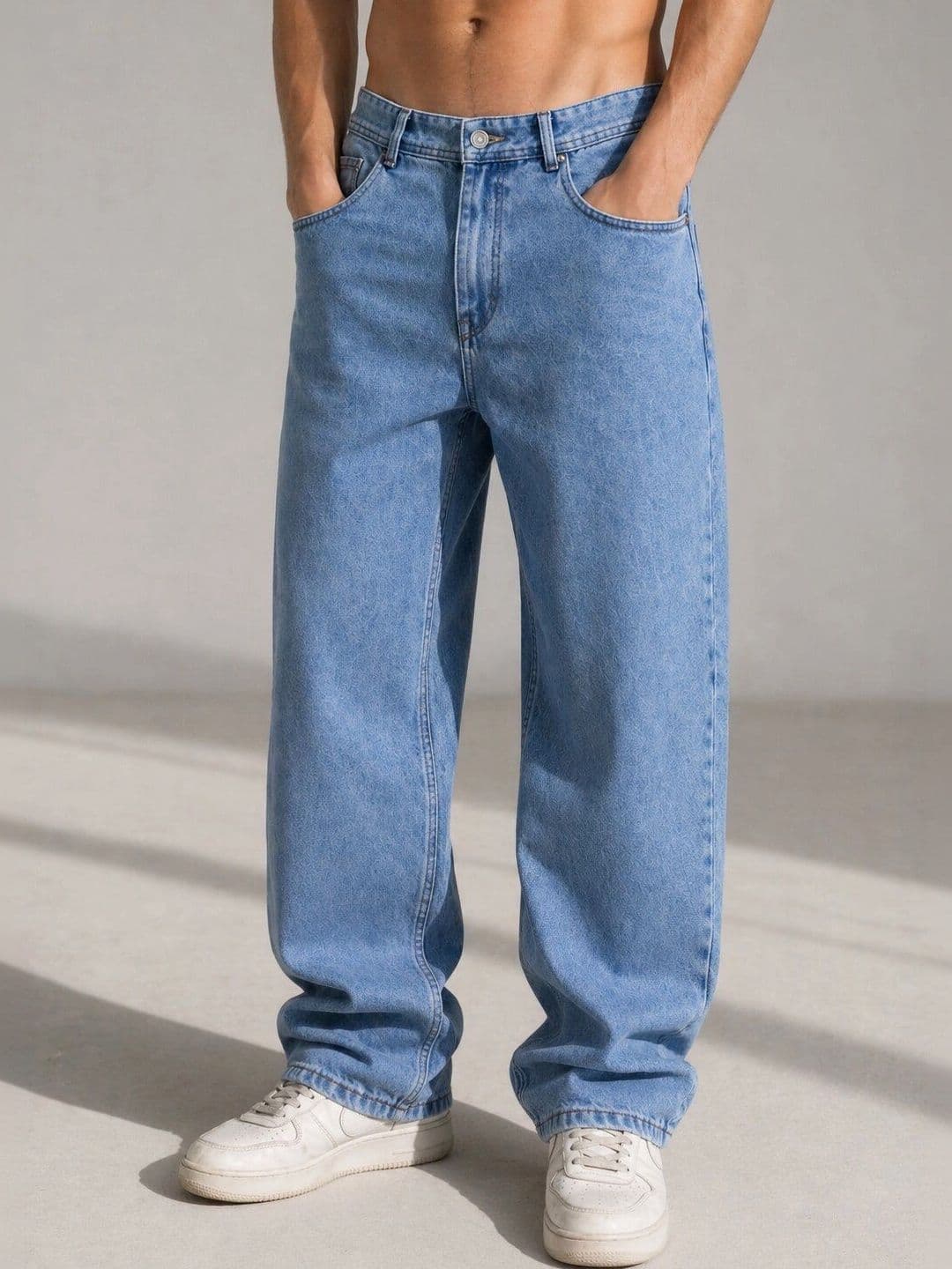Mast & Harbour Men Mid-Rise Light Fade Jeans thumbnail 7